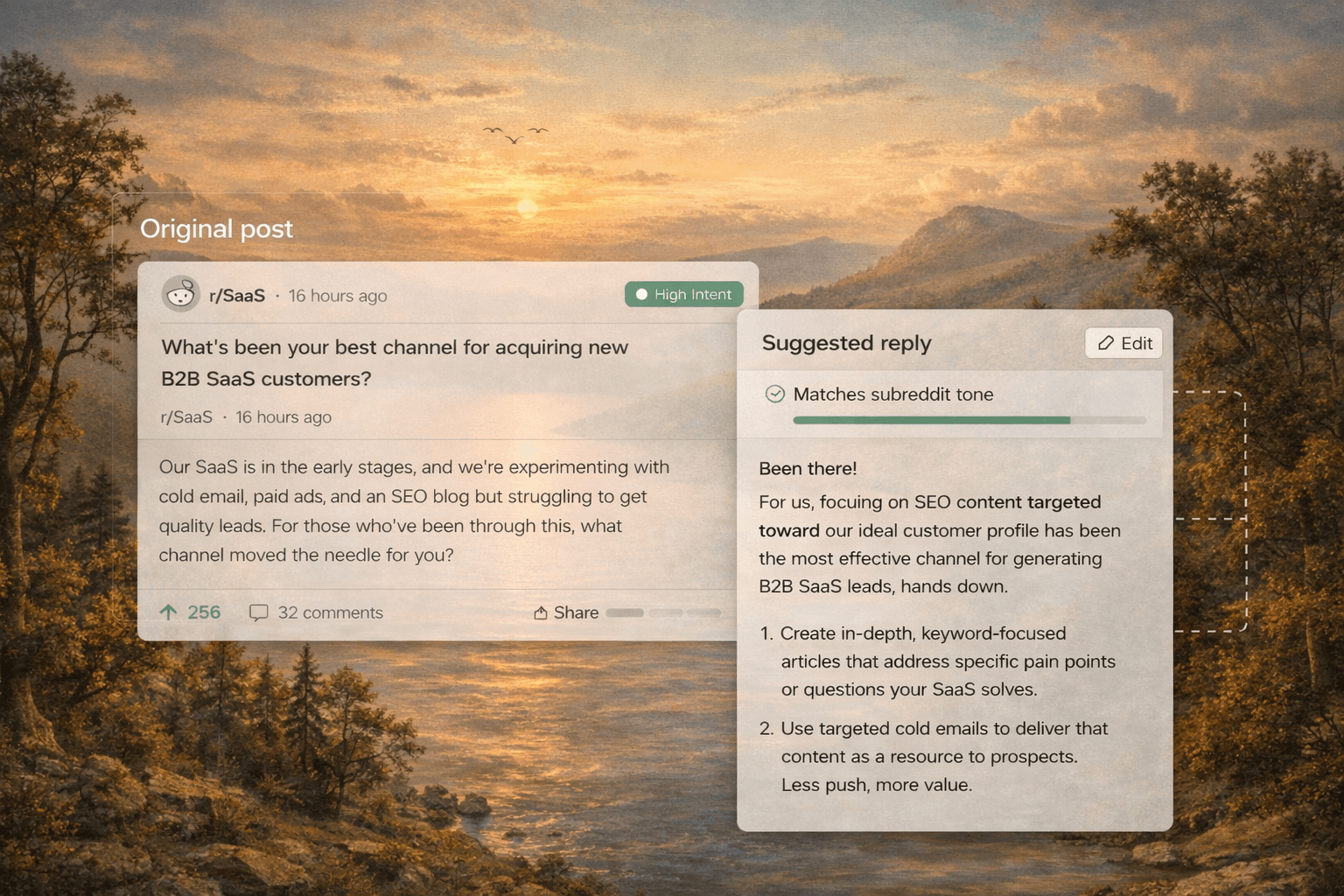 Clique reply drafting